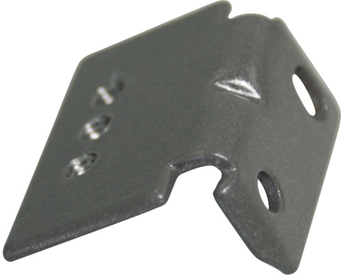 Winkelverbinder aus Metall mit Befestigungslöchern