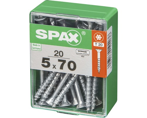 Spax Schrauben 5x70 Millimeter im Behälter