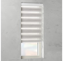 Fensterrollo mit horizontalen Streifen zur Lichtregulierung