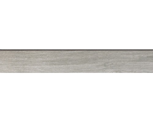 Feinsteinzeug Sockelfliese Sherwood Fumo 7,0x45,5 cm grau