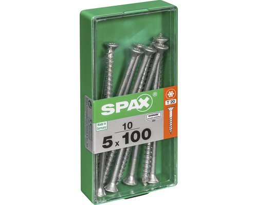 Spax Universalschrauben 5 x 100 Millimeter im Aufbewahrungsbehälter