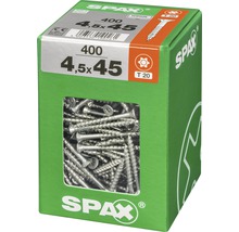Spax Universalschraube Senkkopf Stahl gehärtet T 20, Holz-Teilgewinde 4,5x45 mm, 400 Stück