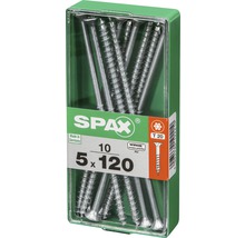 Spax Universalschraube Senkkopf Stahl gehärtet T 20, Holz-Teilgewinde 5x120 mm, 10 Stück