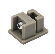 Endkappe für Vorhangschiene Smart edelstahl-optik 1-läufig 2 Stk.