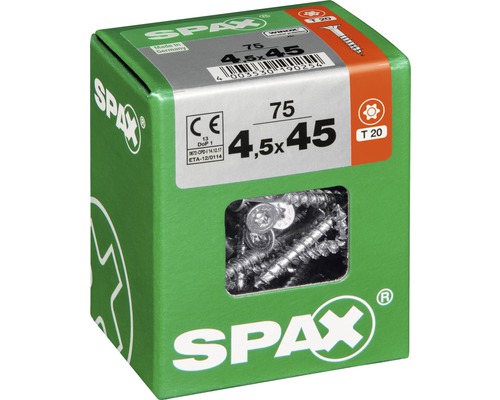 Spax Schrauben 4,5x45 Millimeter Packung