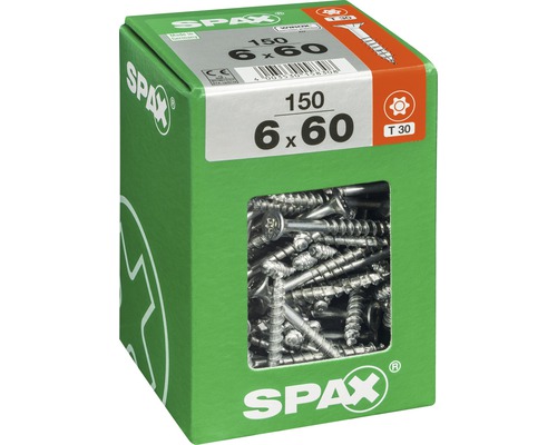SPAX Universalschrauben, 6 x 60 Millimeter, 150 Stück
