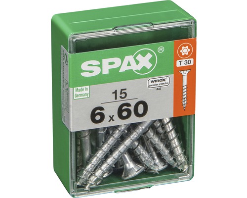 Spax Schrauben 6x60 Millimeter im Behälter