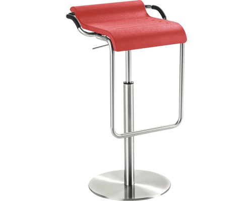 Barhocker Mayer Sitzmöbel myOPUS 1218-04-680 42x47x96 cm Gestell edelstahloptik Sitz Kunststoff rot