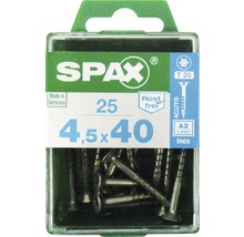 Spax Universalschraube, Edelstahl A2, Senkkopf T 20, Holz-Teilgewinde, 4,5x40 mm, 25 Stück-thumb-0