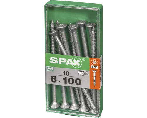 Packung Spax Universalschrauben 6 x 100 Millimeter
