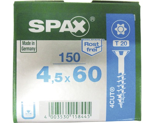 Verpackung Spax Schrauben 4,5x60 Millimeter, 150 Stück