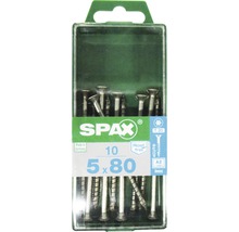 Packung mit zehn Spax Schrauben 5 x 80 Millimeter
