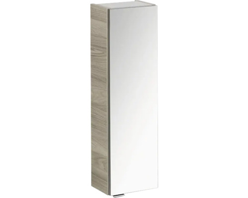 Hängeschrank FACKELMANN Luxor mit Spiegel 68x20x16 cm esche grau Spiegelschrank mit Holzdekor für das Badezimmer