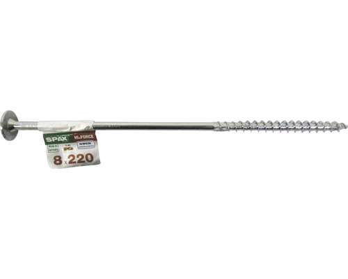 Spax Holzbauschraube Hi.Force, Tellerkopf T 40, Holz-Teilgewinde, 8x220 mm, 1 Stück Spax Hi-Force Schraube mit Tellerkopf