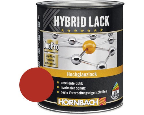 HORNBACH Buntlack Hybridlack Möbellack glänzend RAL 3000 feuerrot 375 ml