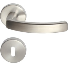 Türdrücker aus Edelstahl mit Rosette