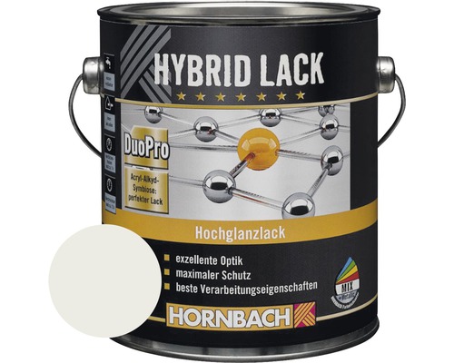 HORNBACH Buntlack Hybridlack Möbellack glänzend RAL 7035 lichtgrau 2 l