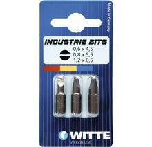 Witte Industrie Bits Set mit drei Schlitzschrauber-Bits
