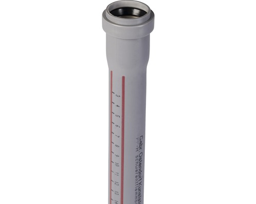 HT Rohr DN 32 mm L = 500 mm Abwasserrohr aus Kunststoff mit Markierungen