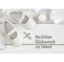 Postkarte Herzlichen Glückwunsch zur Geburt 21x14,8 cm