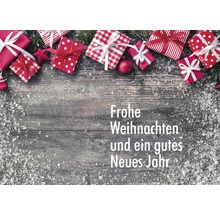 Postkarte Frohe Weihnachten und ein gutes neues Jahr 21x14,8 cm