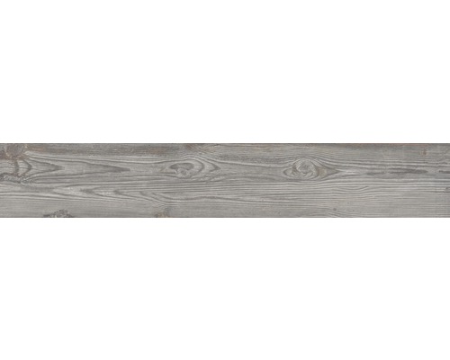 Feinsteinzeug Bodenfliese Larix 20,0x120,0 cm grau matt