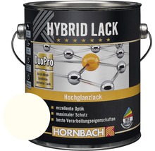 HORNBACH Buntlack Hybridlack Möbellack glänzend RAL 9010 reinweiß 2 l-thumb-0