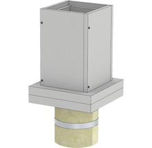 Fußelement Jeremias Furado F für Betondecke mit Kugelfang und Wandfutter EW Ø130mm