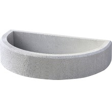 Halbrundes Beton Pflanzgefäß