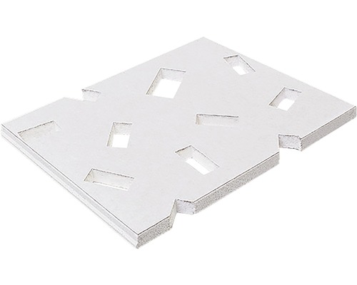 Gipskartonplatte Knauf Cleaneo® Akustik® UFF Streul. RE 1199x1999x 12,5 mm weiß