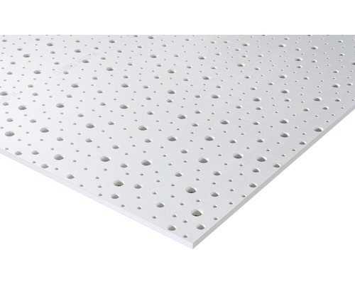 Gipskartonplatte Knauf Cleaneo® Akustik® 4SK 8/15/20R 1200x2000x12,5 mm weiß-0