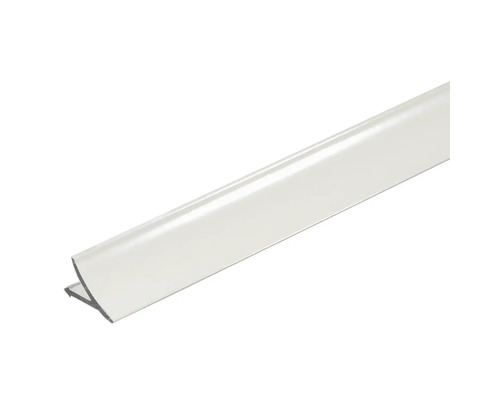 Anschlussprofil Dural T-Cove TCAC 1230 aluminium weiß 250 cm Kunststoff Eckprofil für den Innenbereich