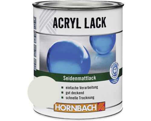 HORNBACH Buntlack Acryllack seidenmatt lichtgrau 125 ml