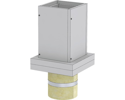 Fußelement Jeremias Furado F für Betondecke mit Kugelfang und Wandfür EW Ø160mm Schornsteinverkleidung mit Isolierung
