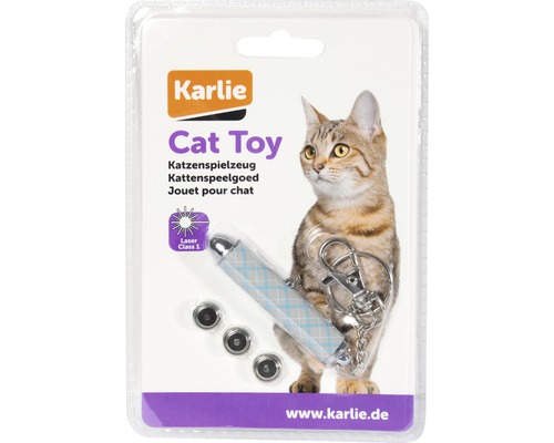 Karlie Katzenspielzeug Laserpointer mit Batterien in Verpackung
