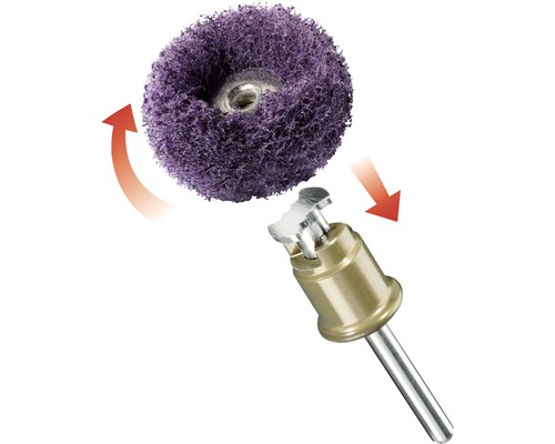 Reinigungsscheibe mit Aufspanndorn