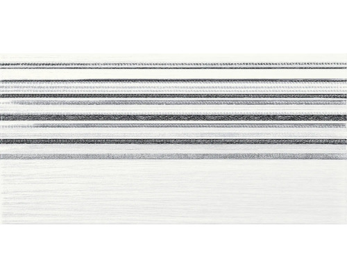 Steinzeug Dekorfliese Trame 40,0x20,0 cm weiß matt