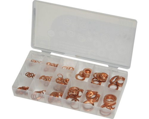 150 Teilig Dichtring Dichtung Ringform Kupfer Sortiment Set Box für Auto  und Kfz