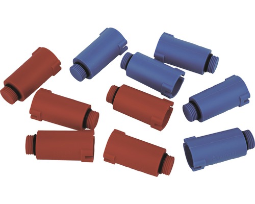 Baustopfen 5x blau / 5x rot ½" nicht druckfest Baustopfen 5x blau / 5x rot ½" nicht druckfest
