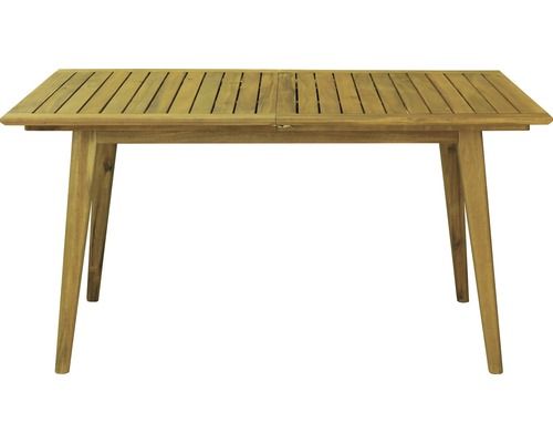 Gartentisch aus Holz mit Lamellen