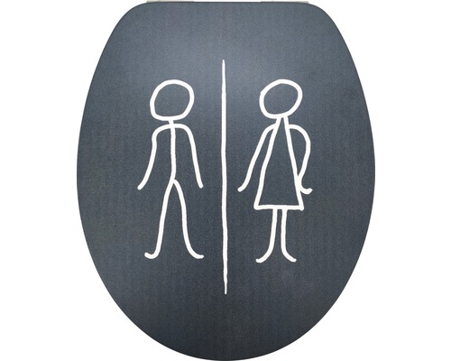 WC-Sitz Form & Style Man & Woman matt mit Absenkautomatik