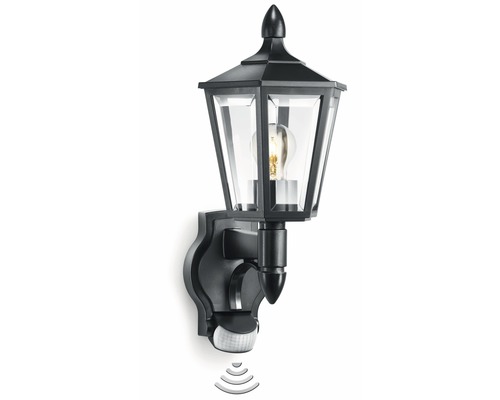 Steinel Sensor Außenwandleuchte 1-flammig 410x190 mm L 15 S schwarz Außenwandleuchte mit Bewegungsmelder