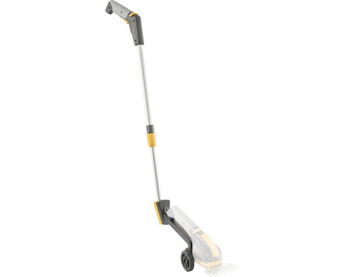 Aufsatz für Akku-Grasschere mit Teleskopstiel und Rad
