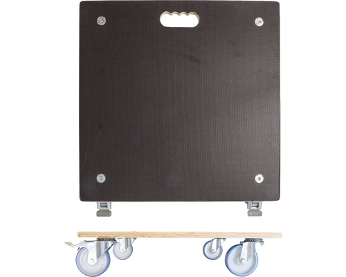 Möbelroller mit Griffloch und Rollen