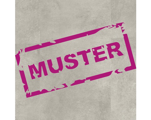 Handmuster zu Vinylboden Fliese Pepper Taupe grau Fold-Down 729 x 389 x 4,2 mm Fliesenmuster mit Stempelaufdruck Muster