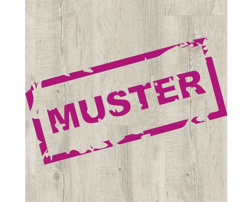Handmuster zu Vinylboden Diele Pecan Nature beige Fold-Down 1239 x 212 x 4,2 mm Muster auf Holzboden