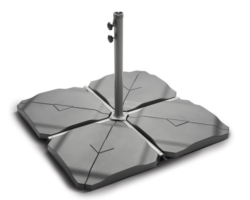 Sonnenschirmständer mit vier Betonplatten
