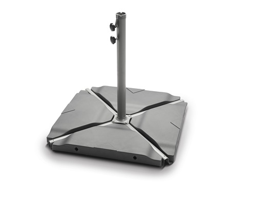 Quadratischer Sonnenschirmständer mit Halterung