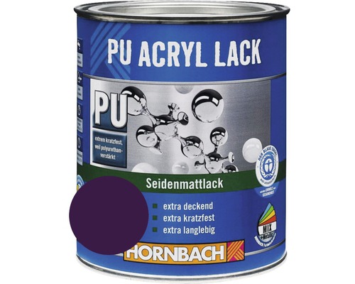 HORNBACH Buntlack PU Acryllack seidenmatt vitelotte violett 750 ml