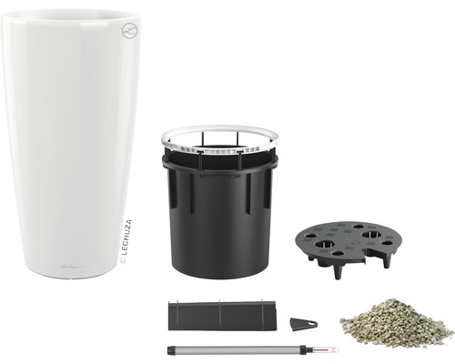 Blumentopf mit Bewässerungssystem und Zubehör